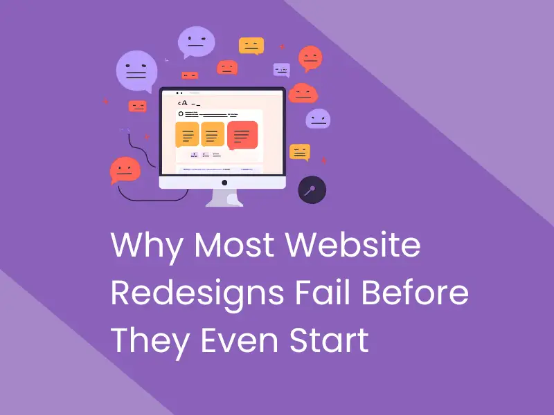 Blogpost thumbnail representing website redesigns